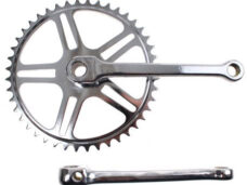 Bhogal Vinty crankstel 44tds 1/8" chroom met spie 170mm