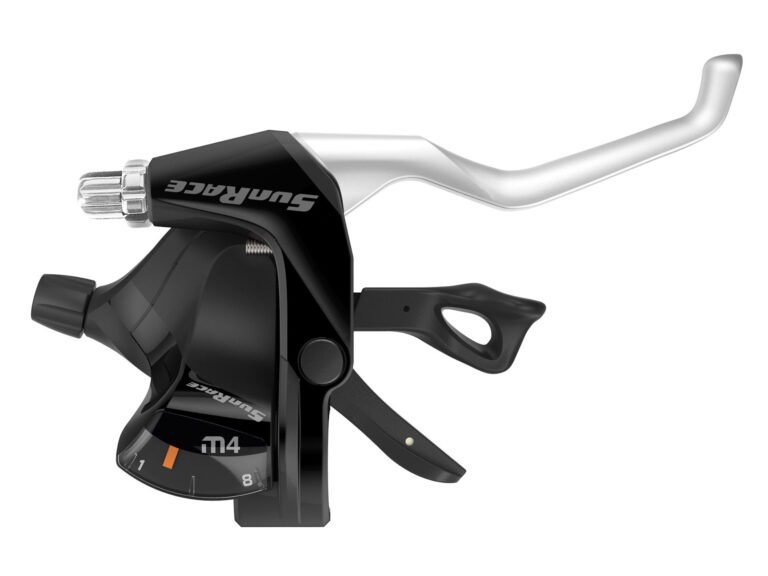Sunrace stuurverstellers 3v/7v met remgreep zwart/zilver