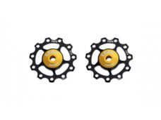 CEMA derailleurwieltjes keramisch 9/10/11v alu zwart