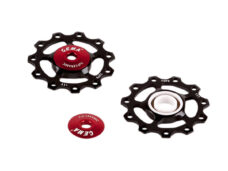 CEMA derailleurwieltjes full keramisch 9/10/11V alu zwart
