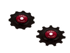 CEMA derailleurwieltjes RVS 9/10/11V PVC zwart