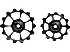 CEMA derailleurwieltjes RVS Shimano 12v zwart