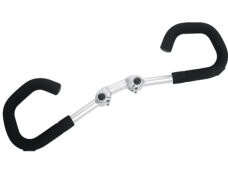 Ergotec vlinderstuur AHS Premium 25.4 verstelb. zilver