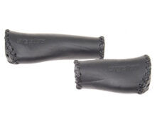 Ergotec handvatset Monaco 135/92 leer zwart