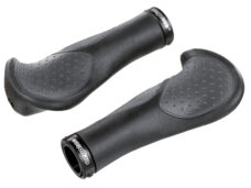 Ergotec handvatset Frisco 140/140mm rubber/gel zw/gr