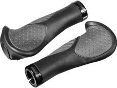 Ergotec handvatset Frisco 2  140/95mm siliconen zwart/gr