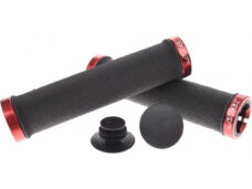 Ergotec handvatset Bilbao  135/135mm zwart/rood