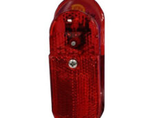 Gazelle achterlicht LED XBA ovaal aan/auto/uit batt.