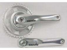 Crankstel Gazelle LH 38T zilver gesloten kettingkast