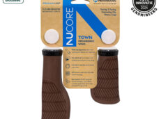 Herrmans handvatset Nucore Town Wave 90/130mm bruin