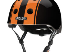Melon helm Urban Active Double Orange Black glossy M-L