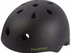 Polisport helm Junior Graffiti 53-55cm mat zwart/groen
