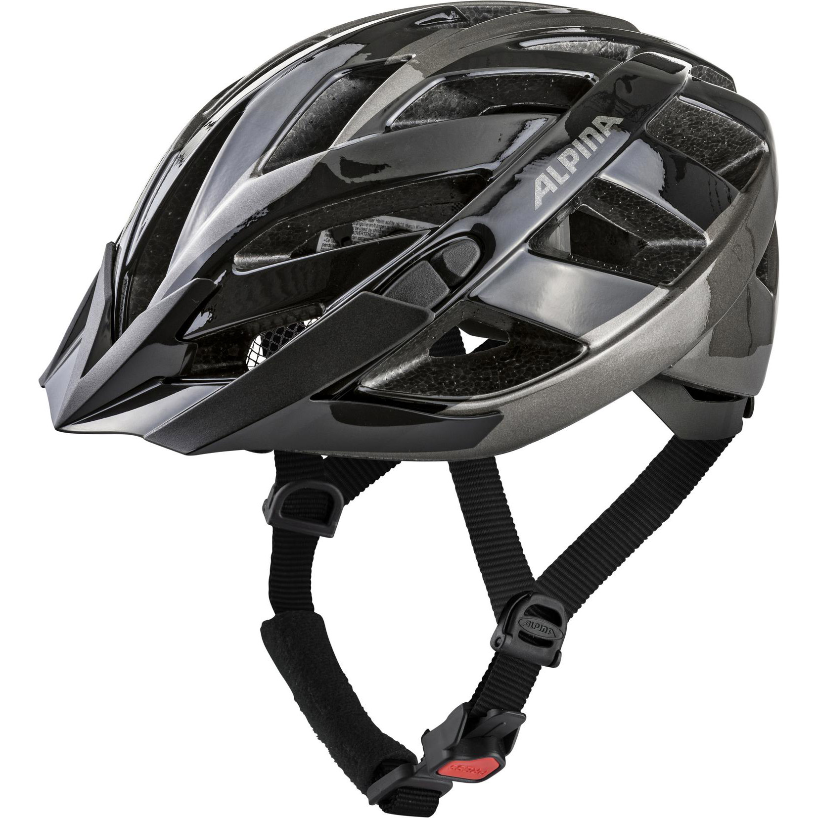Alpina Fietshelm glans zwart