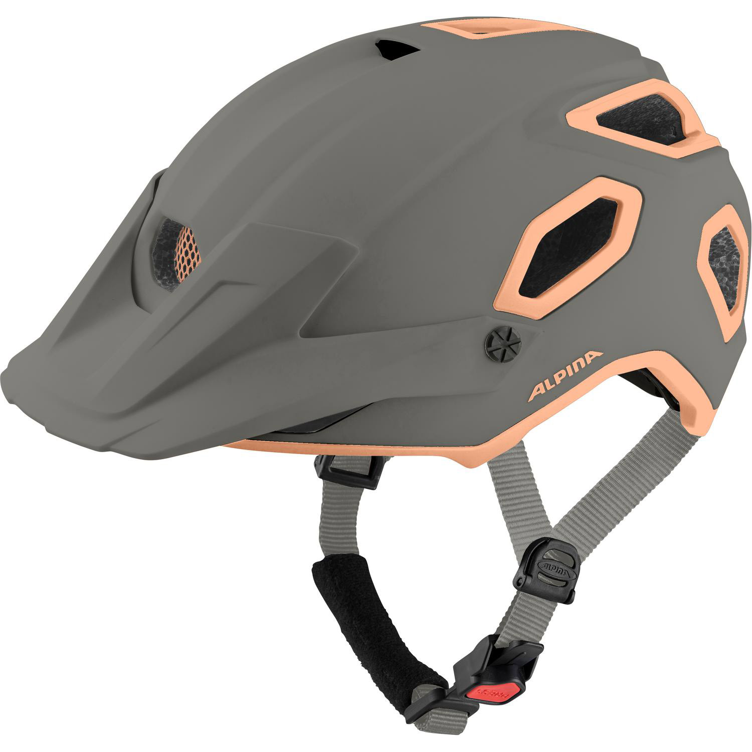 Alpina Fietshelm grijs
