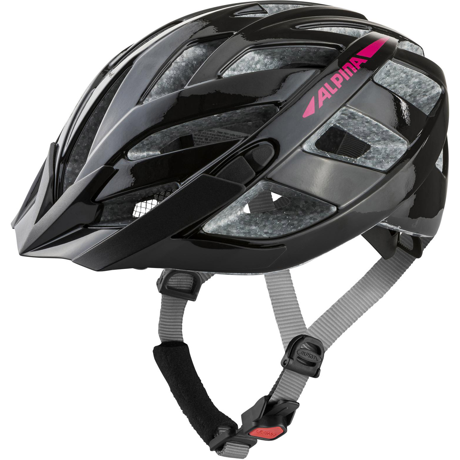 Alpina Fietshelm glans zwart