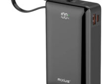 Rixus powerbank RXPB02B 20.000mAh Li-ion USB-C/-A zw