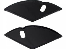 Jasbeschermer lakdoek 26" zwart glans