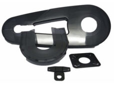 Kettingscherm 12" universeel PVC smoke