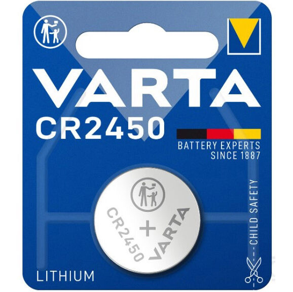 Varta knoopcel CR2450 Lithium blister