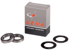 CEMA kogellager set voor 24mm bottom bracket keramisch zwart