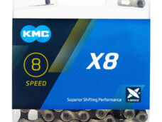 KMC ketting X8 8v ½-3/32 114L zilver/grijs