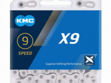 KMC ketting 1/2x11/128 114s  X9 zilver 9v