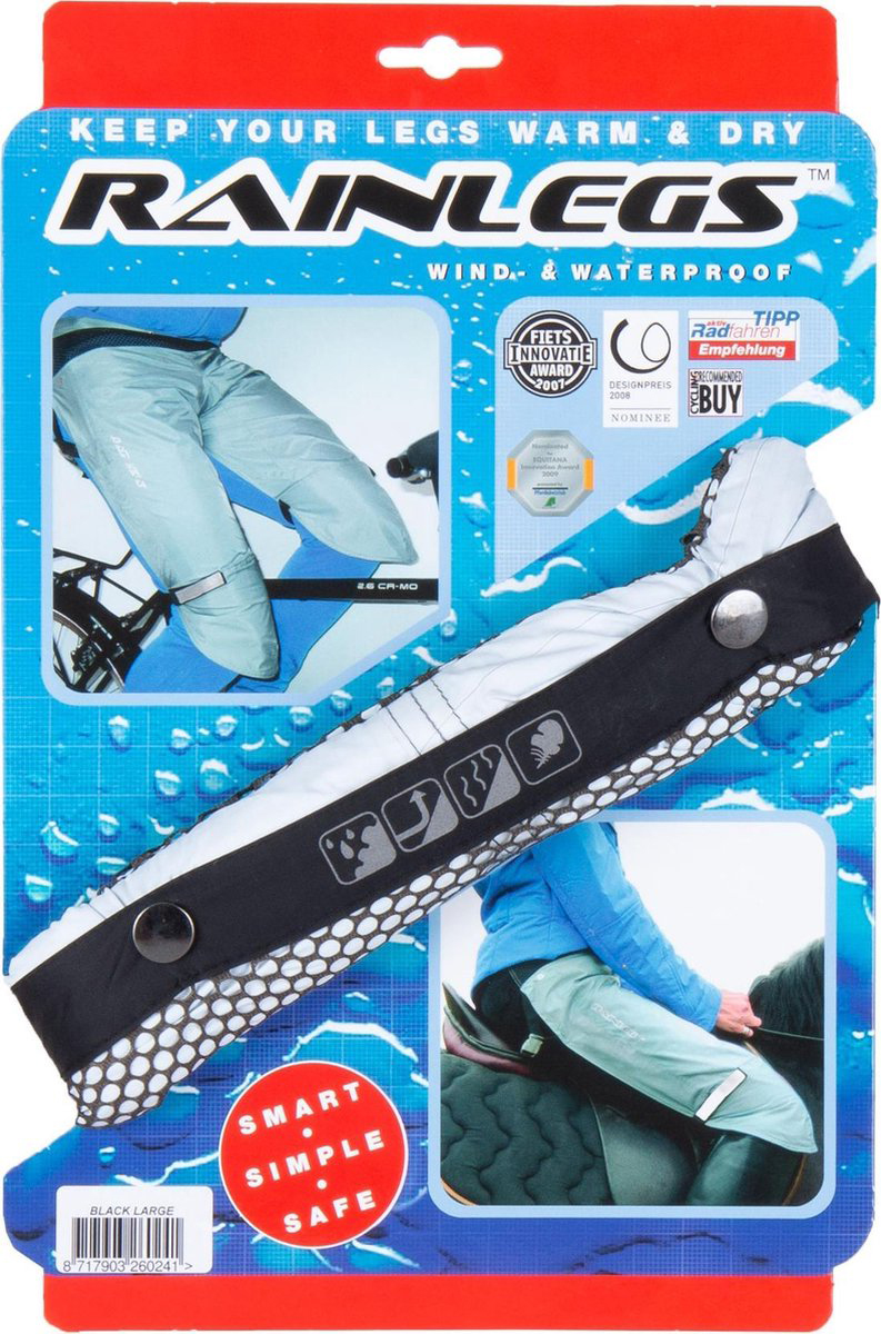 Rainlegs beenbeschermers L zwart