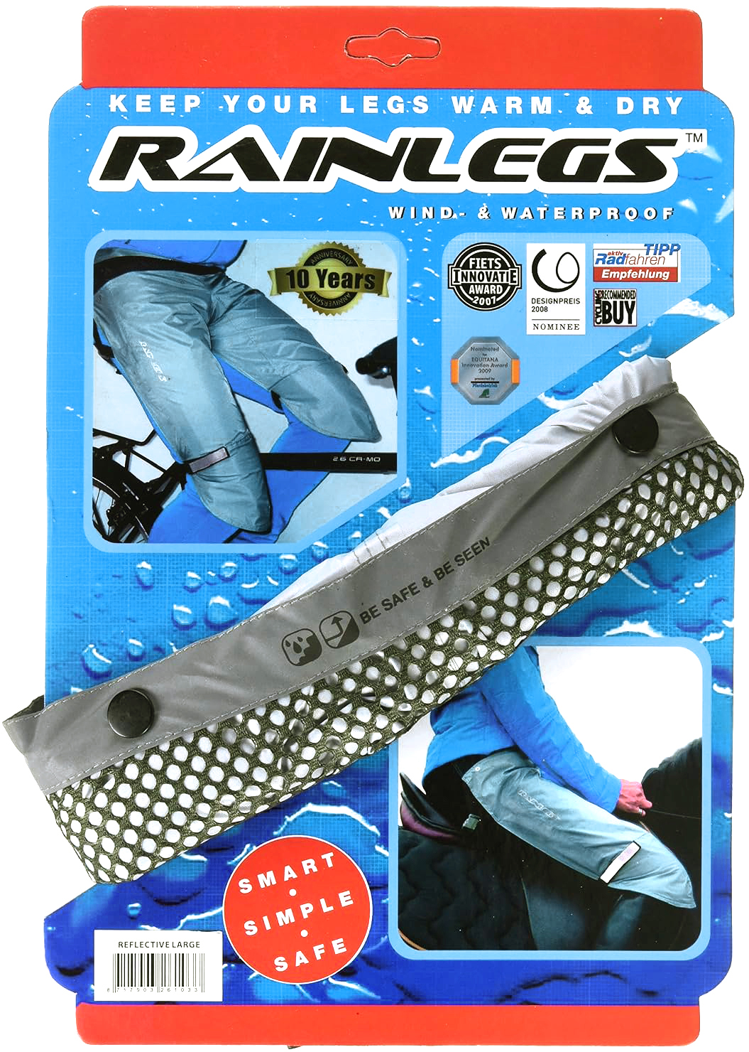 Rainlegs beenbeschermers L reflective
