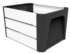Mirage krat Klik 'n Krat zwart/wit 24l