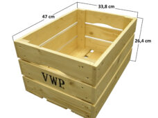VWP krat / fietskist 47x33.8x26.4cm hout naturel