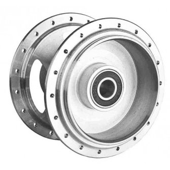 Rolko remnaaf 70mm 36g 3-spaaks EL=50mm alu zilver