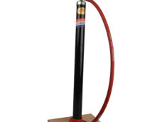 Jumbo vloerpomp met slang en houten plank krimpverpakking