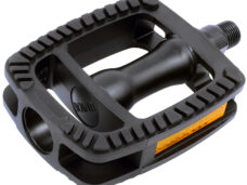Union pedalen SP-812 EDB as alu matzwart/antislip zwart