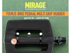Mirage pedalen tour/Ebike multigrip kunststof/rubber zw