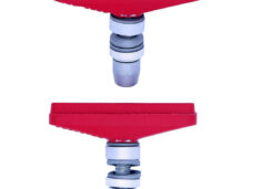 Koolstop remschoenen Tuff Composite Threaded rood