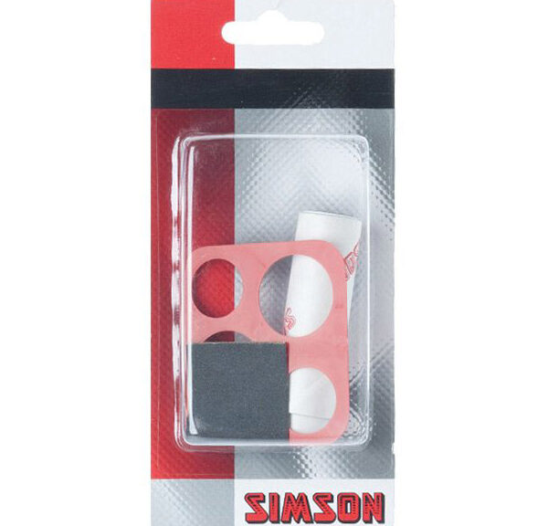 Simson werkplaatspleister 7x20cm met sjabloon