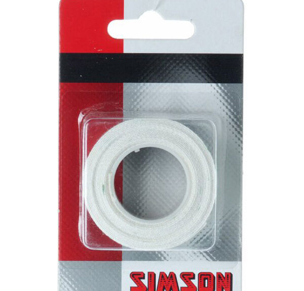 Simson velglint 15mm per stuk wit op kaart