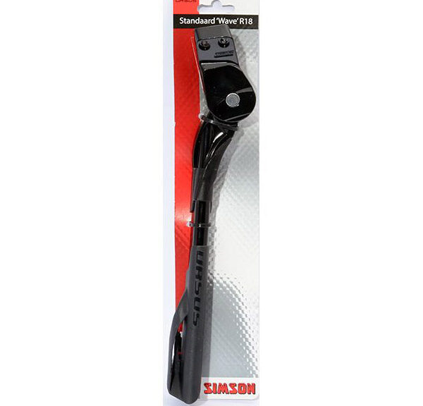 Simson achterstandaard frame Wave R18mm zwart verst. kaart
