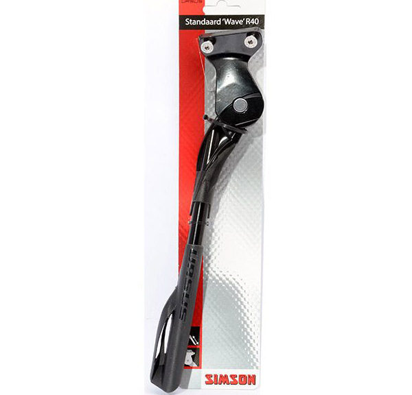 Simson achterstandaard frame Wave R40mm zwart verst. kaart
