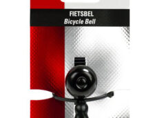Simson fietsbel Micro 23mm zw. elastiek bevestiging op kaart