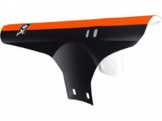 Velox voorspatbord MTB zwart/oranje