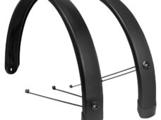 Eurofender spatbordset Tempo Square 28" 65mm mat zwart