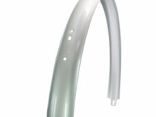 Achterspatbord 28" Transport Urban lang breed zilver