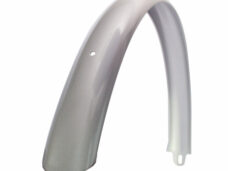 Achterspatbord 28" Transport Urban kort breed zilver
