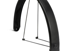 Eurofender achterspatbord Tempo Square 28" 65mm mat zw