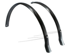 Eurofender spatbordenset Snello 46mm 28" glans zwart