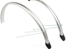 Eurofender spatbordenset 58mm 28" zilver