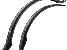 SKS stel spatborden 28" opdruk universeel zwart framebev.