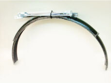 Stel spatborden 22" cpl. staal zwart