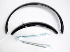 Stel spatborden 18" cpl. ATB staal zwart